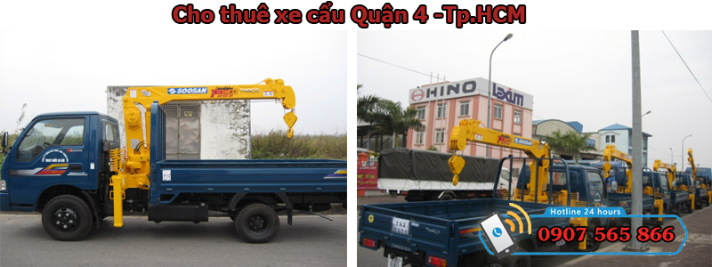 Cho thuê xe cẩu Quận 4 Cho thuê xe cẩu Quận 4