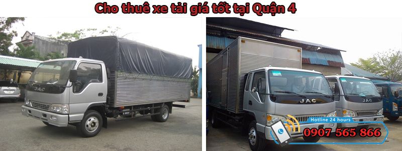 Cho thuê xe tải Quận 4 Cho thuê xe tải Quận 4
