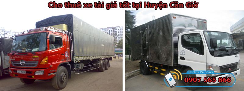 Cho thuê xe tải giá rẻ Cần Giờ - HCM