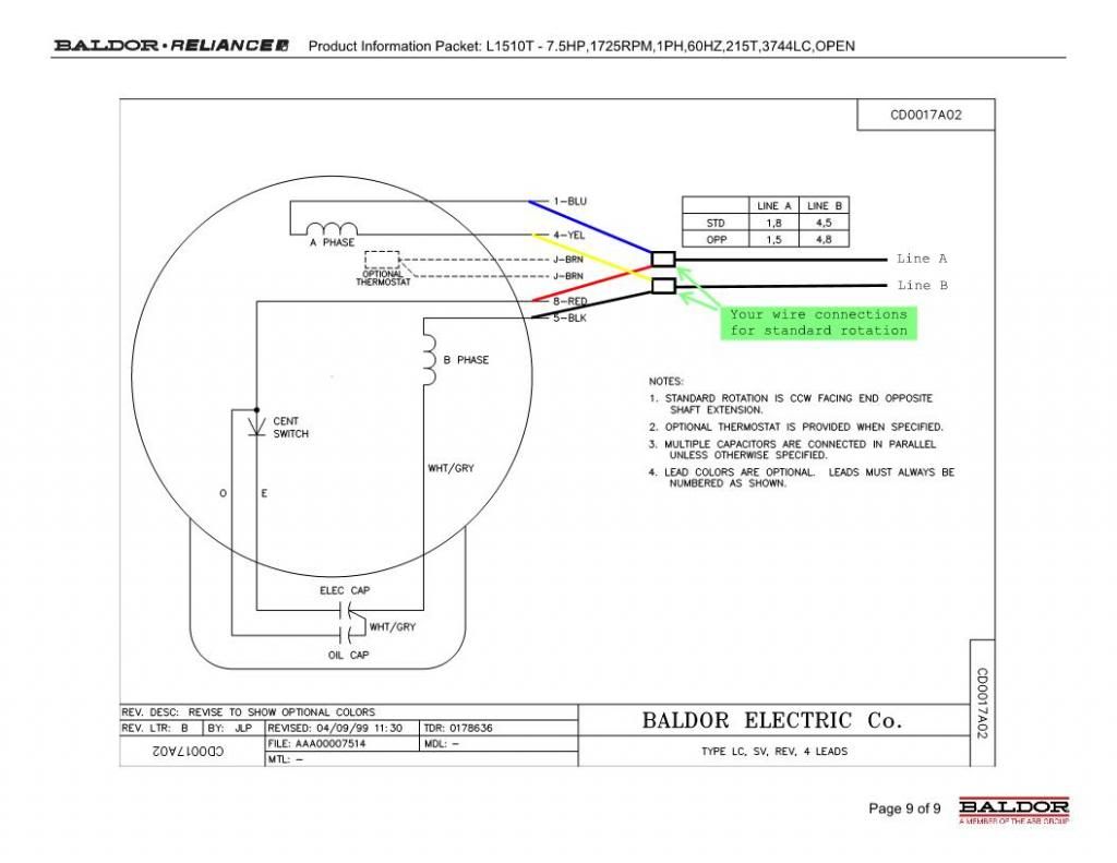 Displaying 17&gt; Images For - Baldor 3 Phase Motor Wiring Diagram