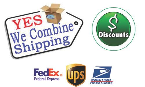 We offer Combined Shipping Discounts