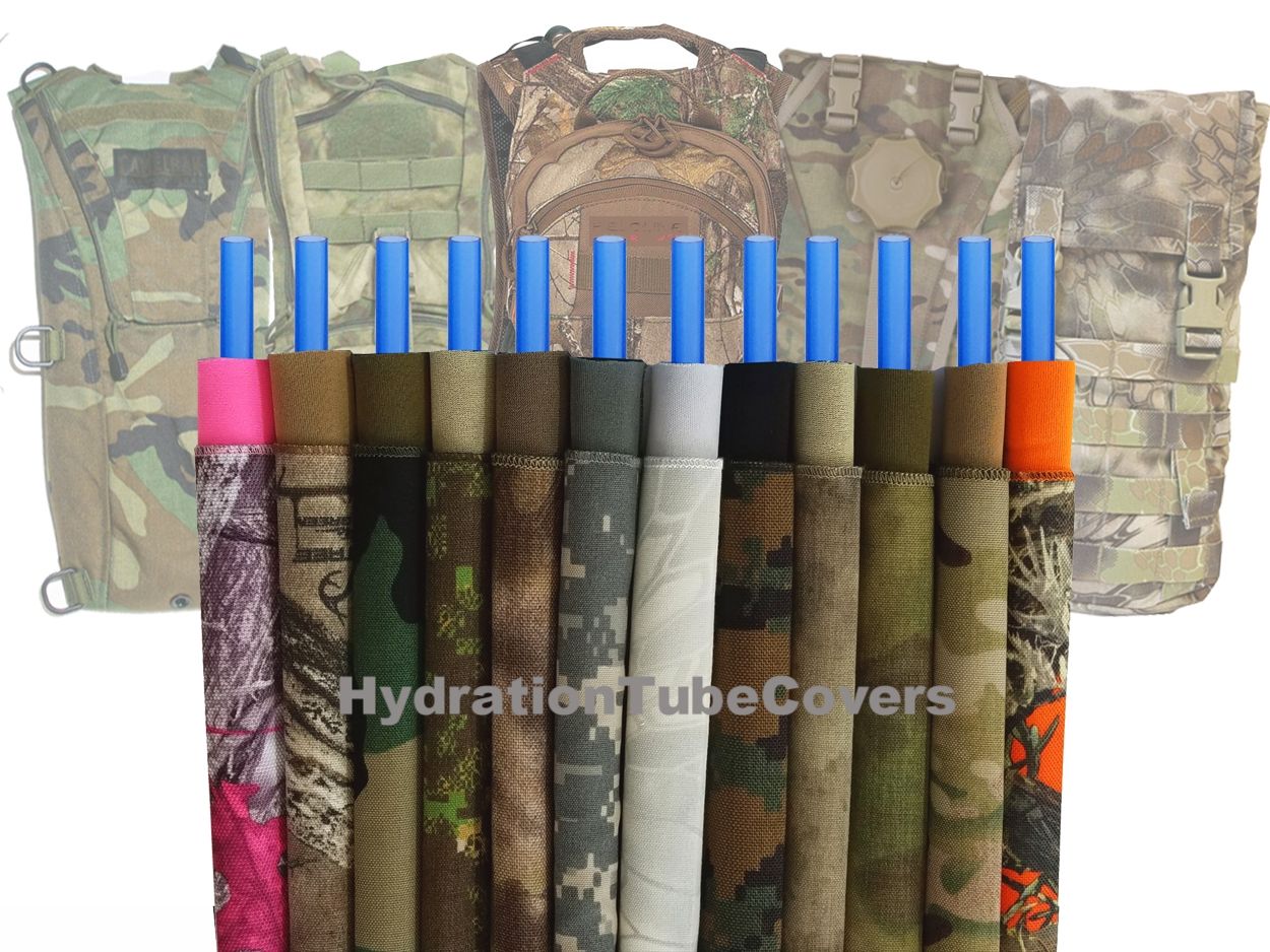Protect, Conceal, and Preserve your Camelbak® or Hydration Pack Drink tube with our 36" Cordura tube cover. These 500 Denier Cordura tube covers will fit over bare tube or neoprene insulated tube covers. The Cordura cover is composed of a strong, flexile, canvas like material, which is great for preventing snags on neoprene insulated drink tubes, from the outdoors! 