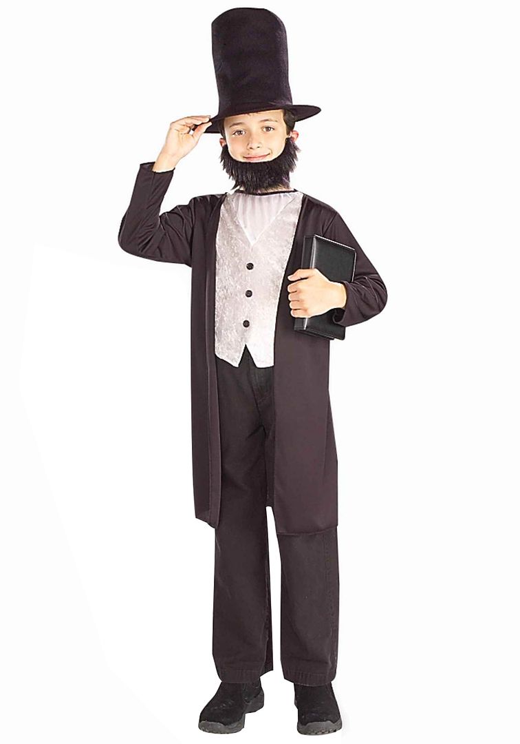 Abraham Lincoln Abe Child Boy Costumes Civil War Kids President Costume 58268