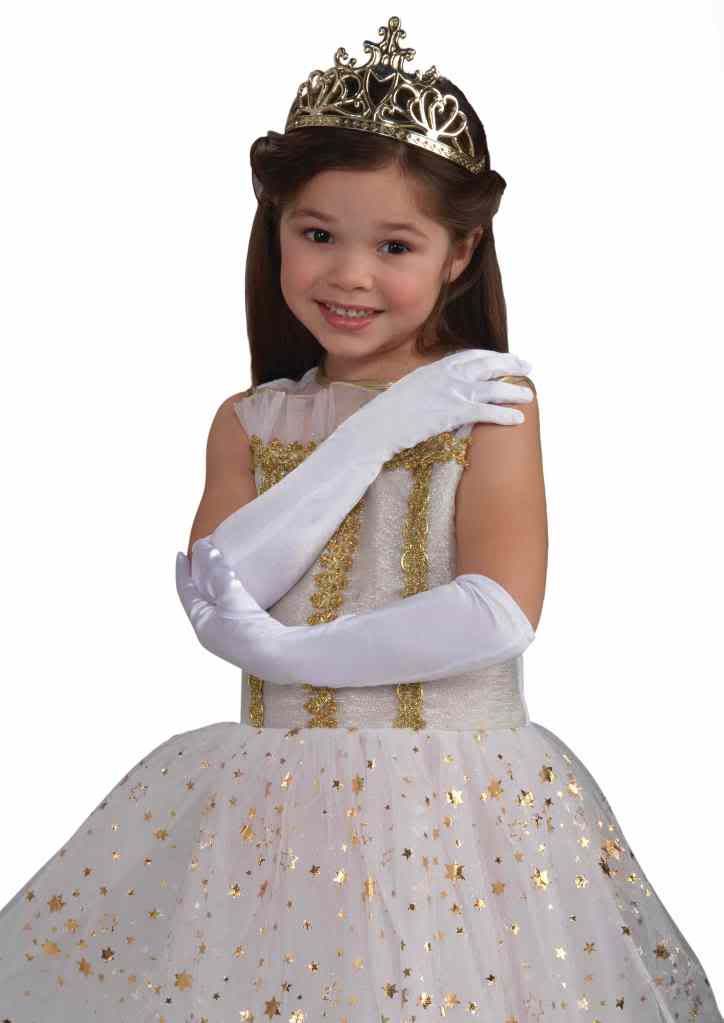 Black White Long Opera Satin Gloves Child 1920s Flapper Prom Girls Elbow Gloves