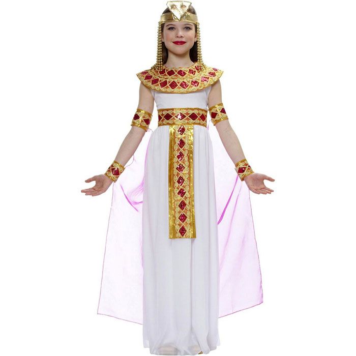 PINK CHILD GIRLS CLEOPATRA EGYPTIAN QUEEN OF THE NILE PRINCESS KIDS ...