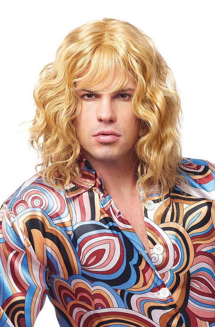 Blonde Surfer Surf Dude 1970s 80 S Men Male Model Costume Wig