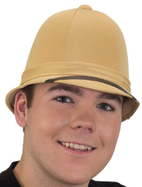Straw Pith Helmet Includes 2 pcs Adjust Chin Cord in Adult//Child Size Jungle Safari Explorer Miners Costume Hat