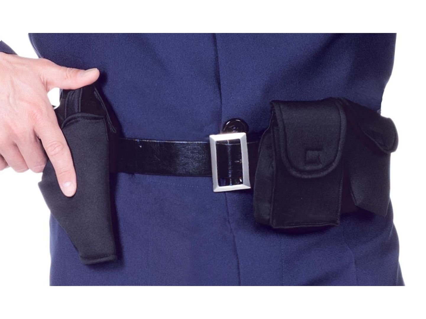 ADULT POLICE POLICEMAN COP COSTUME UTILITY BELT W/ HOLSTER HANDCUFF ...