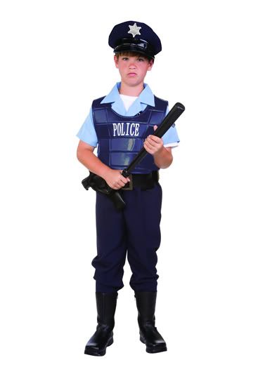 POLICE OFFICER POLICEMAN COP CHILD BOY COSTUMES LAW ENFORCE KIDS OUTFIT ...