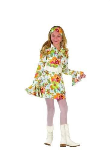 60's 70's Go Go Girl Retro Hippies Costume 60s 70s Disco Fever Child Costumes