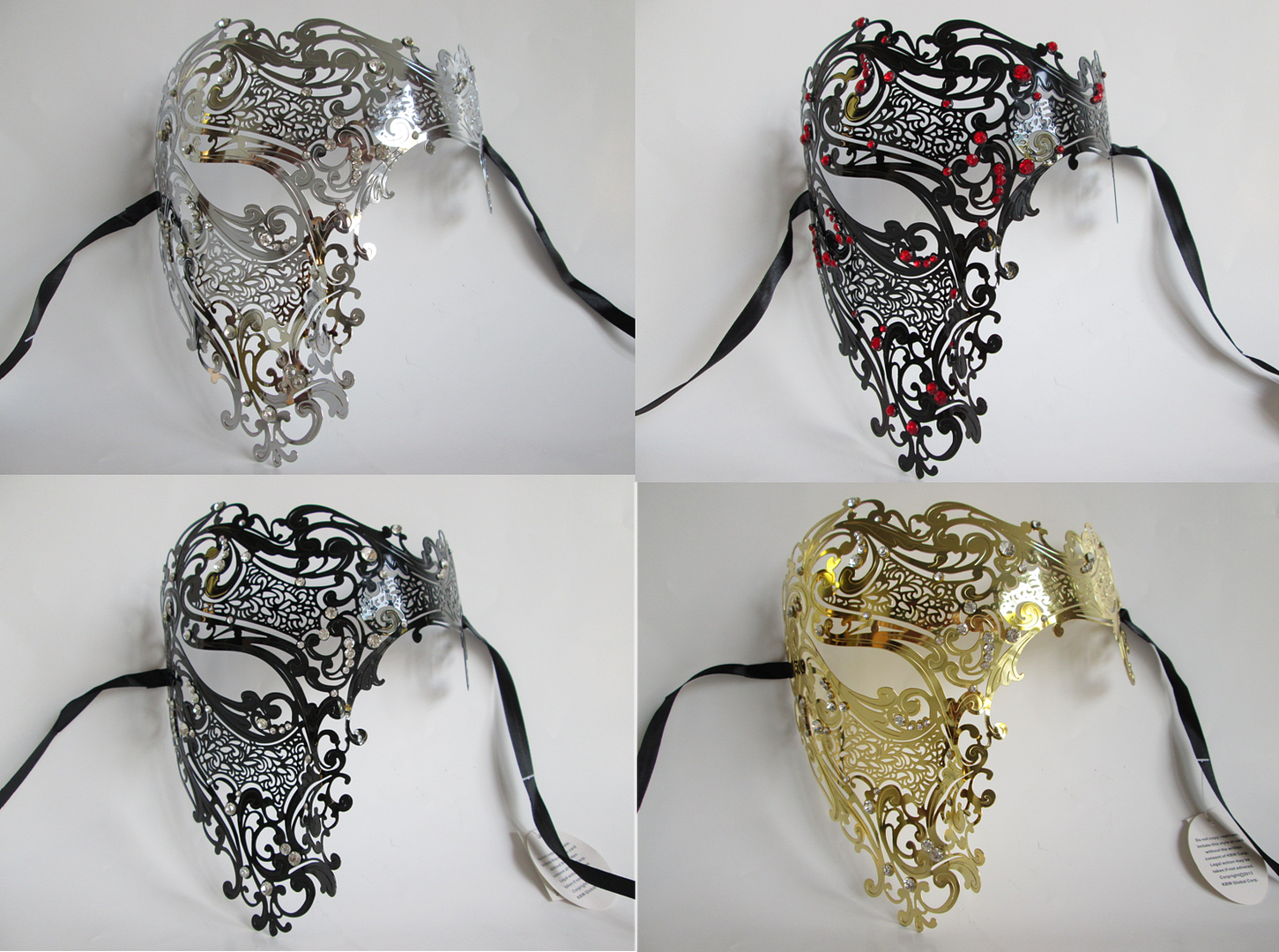 Venetian Mask Full Face Laser Cut Skull Venetian Mask - Rhinestone Filigree Mardi  Gras Costume Mask Venetian Masquerade Mask, image size:1451x1080