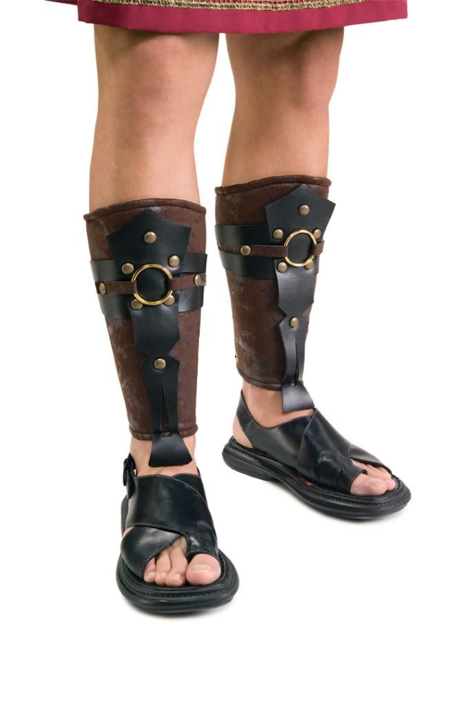 ROMAN GLADIATOR CENTURION SPARTAN COSTUME LEG SHIN GUARDS ARM GUARDS ...