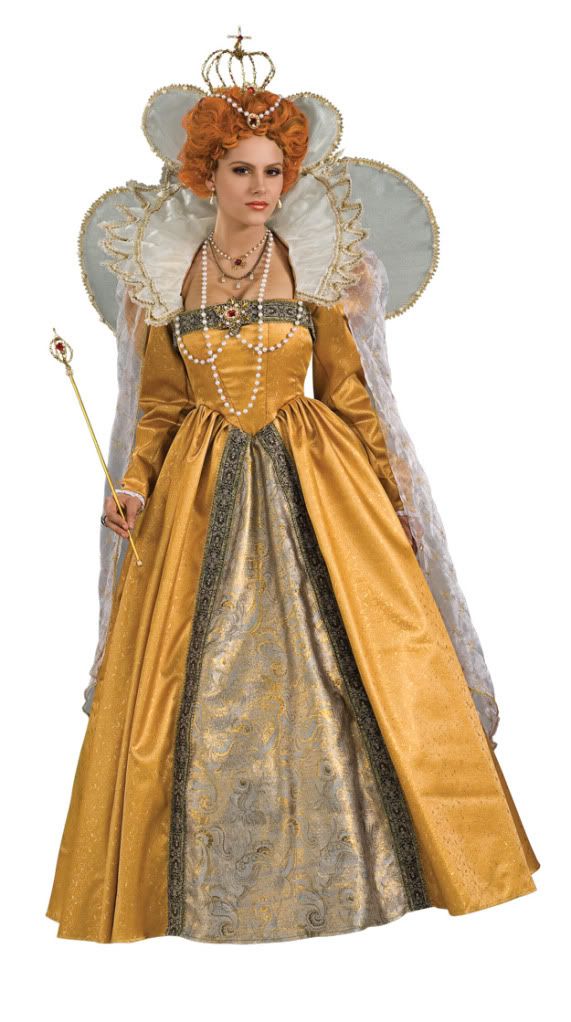 QUEEN ELIZABETH COSTUME TUDOR MARIE ANTOINETTE SWANN DUKE ROYAL 