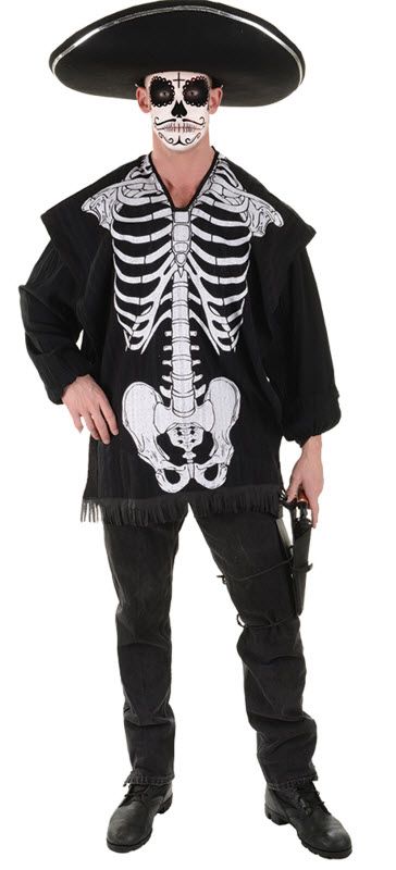 Day Of The Dead Serape Adult Costume Male Day Of The Dead Serape Adult Costume Male
