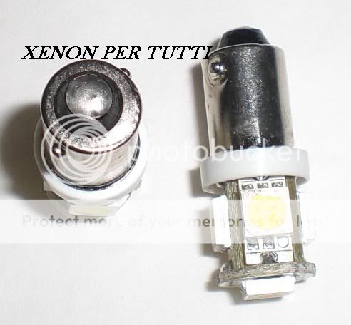 LED POSIZIONE BA9S CANBUS NO ERROR T4W 5 SMD 5050 LUCI BIANCO 