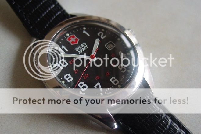 SWISS ARMY WRIST WATCH BLACK DIAL  