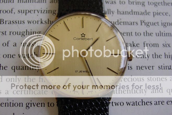 CORTEBERT SLIM MENS WRIST WATCH 17 JEWELS 1960  