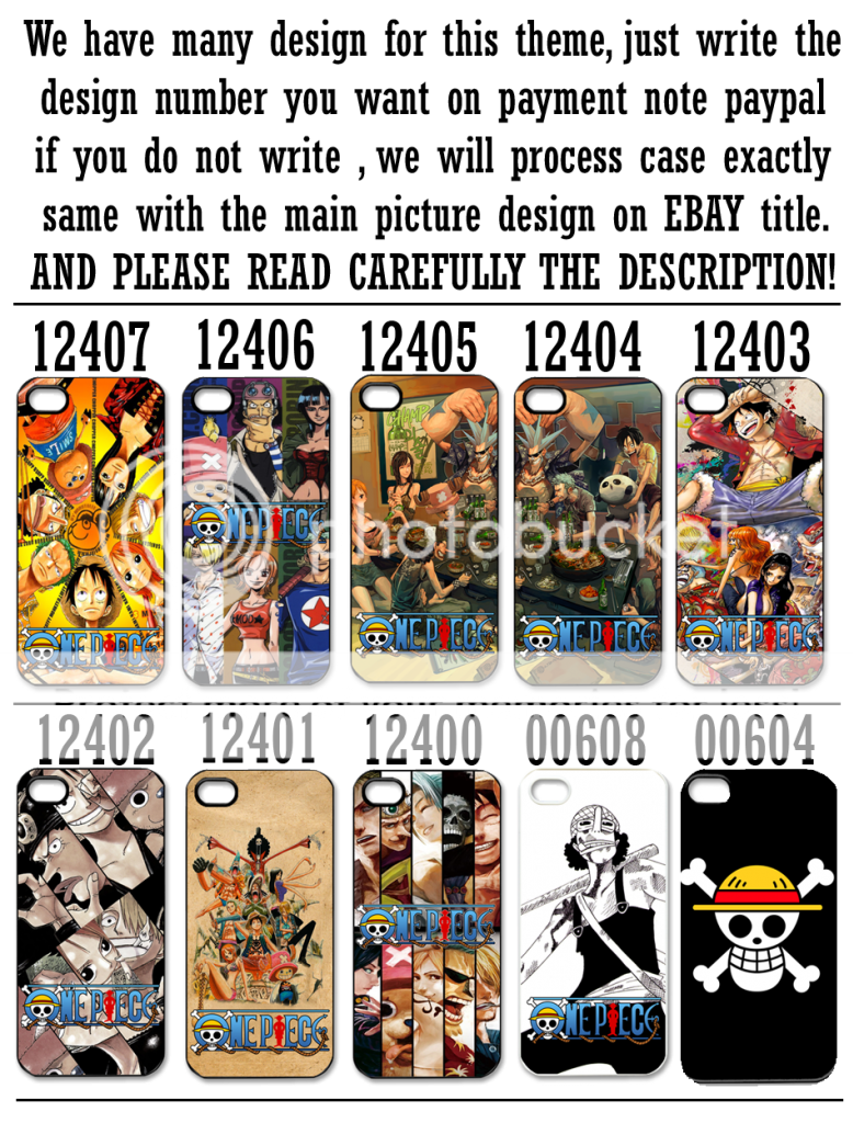 NEW One Piece Logo Pirates in iPhone 4 or 4S Hard Plastic Case Cover