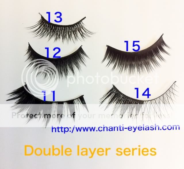   50 Pair False Eyelashes Eye Lashes Double layer Series Chanti eyelash