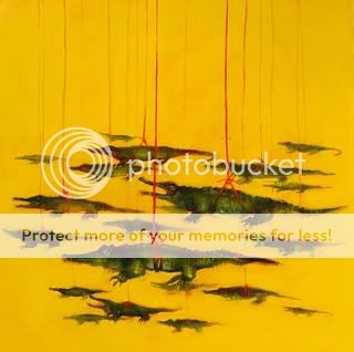 crocodiles supsended